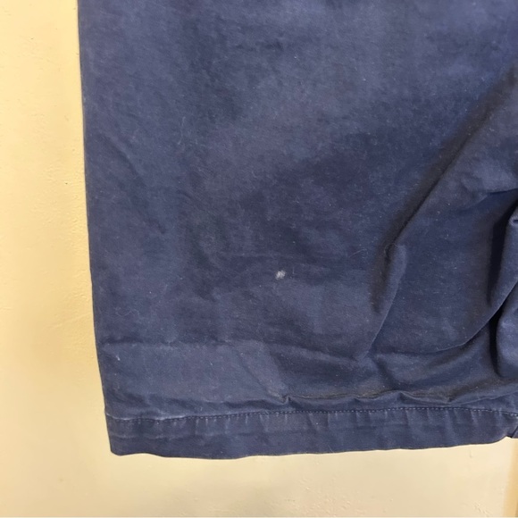 GAP Men’s Navy Flat Front 10” Vintage Chino Shorts Size 34 Regenerative Cotton - Picture 6 of 7